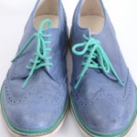 Cole Haan Air Franklin Wingtip C11428 blue green 8.5 leather oxford shoe GZI030