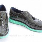 Cole Haan Lunargrand Long Wingtip C11713 green 8.5 leather oxford shoe GZI029