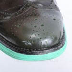 Cole Haan Lunargrand Long Wingtip C11713 green 8.5 leather oxford shoe GZI029