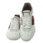 Diesel Vintagy Lounge Y00830-PR131-H5335 White Elephant Skin Casual Shoes 9 Men