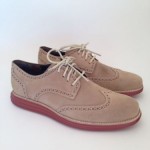 Cole Haan ‘LunarGrand’ Wingtip Oxfords (Men) Size 8.5M Milkshake Brick Suede