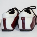 Rare Diesel WISH Burgundy/Black/Cream Leather Shoes 10.5, UK 9.5, EU 44 