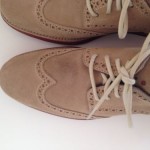 Cole Haan ‘LunarGrand’ Wingtip Oxfords (Men) Size 8.5M Milkshake Brick Suede