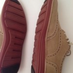 Cole Haan ‘LunarGrand’ Wingtip Oxfords (Men) Size 8.5M Milkshake Brick Suede