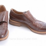 Cole Haan Ellwood Double Monk brown 9 leather wingtip loafer shoe $428 GWY563