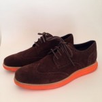 Cole Haan ‘LunarGrand’ Wingtip Oxfords (Men) Size 9M Dark Brown/Orange