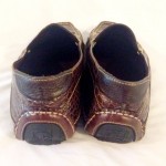 COLE HAAN Crocodile Brown Leather Mens Driving Moccasins Shoes Size 9.5M