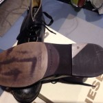 DIESEL TATRA ORIGINAL MEN ANKLE DISTRESS BLACK LEATHER BOOTS S-10 NIB $240 VALUE