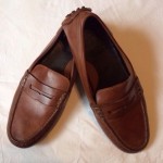 Cole Haan Nike Air Penny Loafer Driving Shoes Mocassins Brown Leather Mens 13