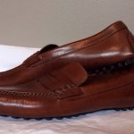 Cole Haan Nike Air Penny Loafer Driving Shoes Mocassins Brown Leather Mens 13