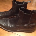 Hugo Boss Black Dress Boots Ankle Pull On Mens 8