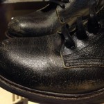 DIESEL TATRA ORIGINAL MEN ANKLE DISTRESS BLACK LEATHER BOOTS S-10 NIB $240 VALUE