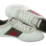 Diesel Vintagy Lounge Y00830-PR131-H5335 White Elephant Skin Casual Shoes 9 Men