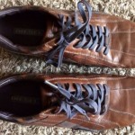 Mens DIESEL SHOES Auriga BROWN Leather Square CASUAL Sz EU 45 or 12