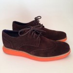 Cole Haan ‘LunarGrand’ Wingtip Oxfords (Men) Size 9M Dark Brown/Orange