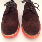 Cole Haan ‘LunarGrand’ Wingtip Oxfords (Men) Size 9M Dark Brown/Orange