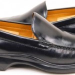 Cole Haan Air Santa Barbara Black Polished Leather Loafers Slip On Shoes 10 M