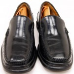 Cole Haan Air Santa Barbara Black Polished Leather Loafers Slip On Shoes 10 M