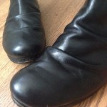 diesel slouch backzip boot black 44 US 11 leather sole ( guidi ccp a1923 )