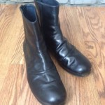 diesel slouch backzip boot black 44 US 11 leather sole ( guidi ccp a1923 )