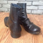diesel slouch backzip boot black 44 US 11 leather sole ( guidi ccp a1923 )