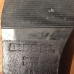 diesel slouch backzip boot black 44 US 11 leather sole ( guidi ccp a1923 )