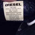 Diesel Navy Mens Deck Type Shoe Ankle Height Leather Size 9.5 Harbor