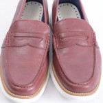 Cole Haan C11200 Lunargrand 8.5 Maroon leather penny loafer moc shoe GZH939