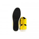 Diesel Mens D-String Yellow Black Leather Textile Lace Up Sneakers Shoes