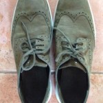 Cole Haan LUNARGRAND Wingtip Suede Green/White Bottom – Size 11M