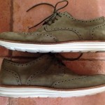 Cole Haan LUNARGRAND Wingtip Suede Green/White Bottom – Size 11M