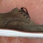 Cole Haan LUNARGRAND Wingtip Suede Green/White Bottom – Size 11M