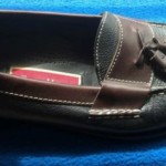 Cole Haan Black Brown Tassel Leather Casual Size 7.5D Dress Shoes Excellent Cd