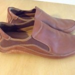 Cole Haan Nike Air Brown Leather Mens Slip On Loafers- 9M