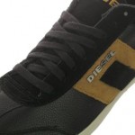 Diesel Vintagy Lounge Y00830-PR131-H5338 Black Breen Leather Casual Shoes 9 Men