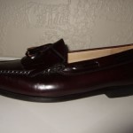 Cole Haan Burgundy Leather Tassel Slip On Loafers Shoes Mens Sz.10.5 EEE 3E