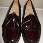 Cole Haan Burgundy Leather Tassel Slip On Loafers Shoes Mens Sz.10.5 EEE 3E