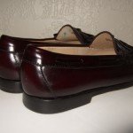 Cole Haan Burgundy Leather Tassel Slip On Loafers Shoes Mens Sz.10.5 EEE 3E