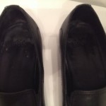 Hugo Boss Mens Black Calf Leather Loafers Bicycle Toe Shoes Sz 8.5