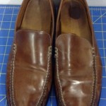 COLE HAAN Loafers Mens 11  Nike Air Slip on Brown Leather Mens Shoes