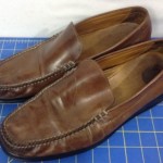 COLE HAAN Loafers Mens 11  Nike Air Slip on Brown Leather Mens Shoes