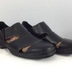 COLE HAAN – NIKE AIR Mens Black Leather Casual Shoes Size 8 Medium