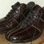 Cole Haan brown croc casual shoes