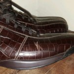 Cole Haan brown croc casual shoes