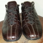 Cole Haan brown croc casual shoes