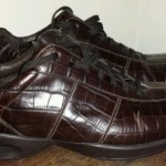 Cole Haan brown croc casual shoes