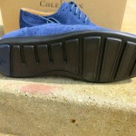 NEW Cole Haan Lunargrand Wingtip Blazer Blue Black Suede Oxford Shoes Size 10.5