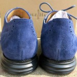 NEW Cole Haan Lunargrand Wingtip Blazer Blue Black Suede Oxford Shoes Size 10.5