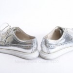Cole Haan Lunargrand Long Wing C12443 silver 9.5 leather oxford shoe $198 HBM235