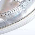 Cole Haan Lunargrand Long Wing C12443 silver 9.5 leather oxford shoe $198 HBM235